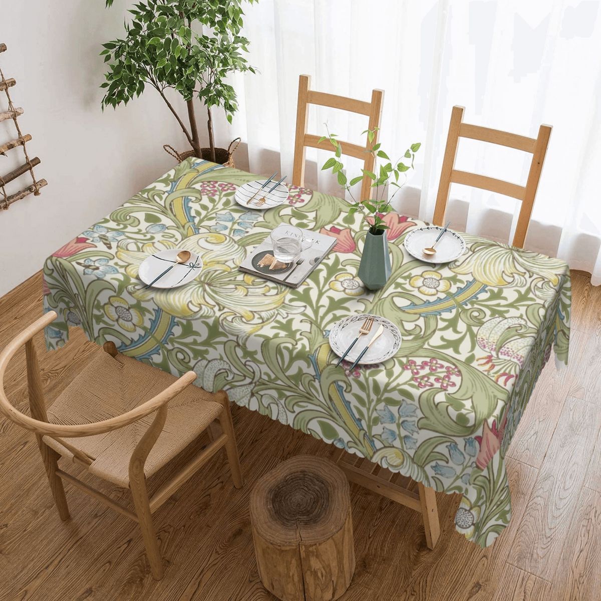 Desk Setup Wallpaper - Custom Rectangular Waterproof Oil-Proof William Morris