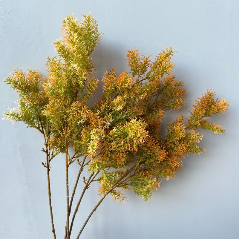 Desk Setup Plants - Artificial Colored Pine Branches Realistic Simulation