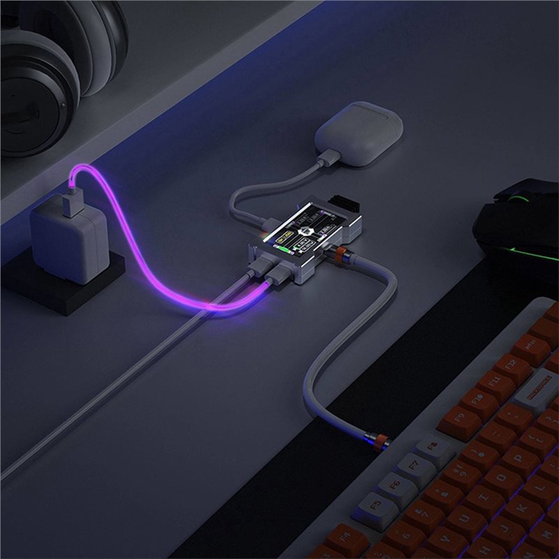 HMLAB ZNEO Gaming USB Hub 2-To - đánh giá và giá Desk Setup Hub