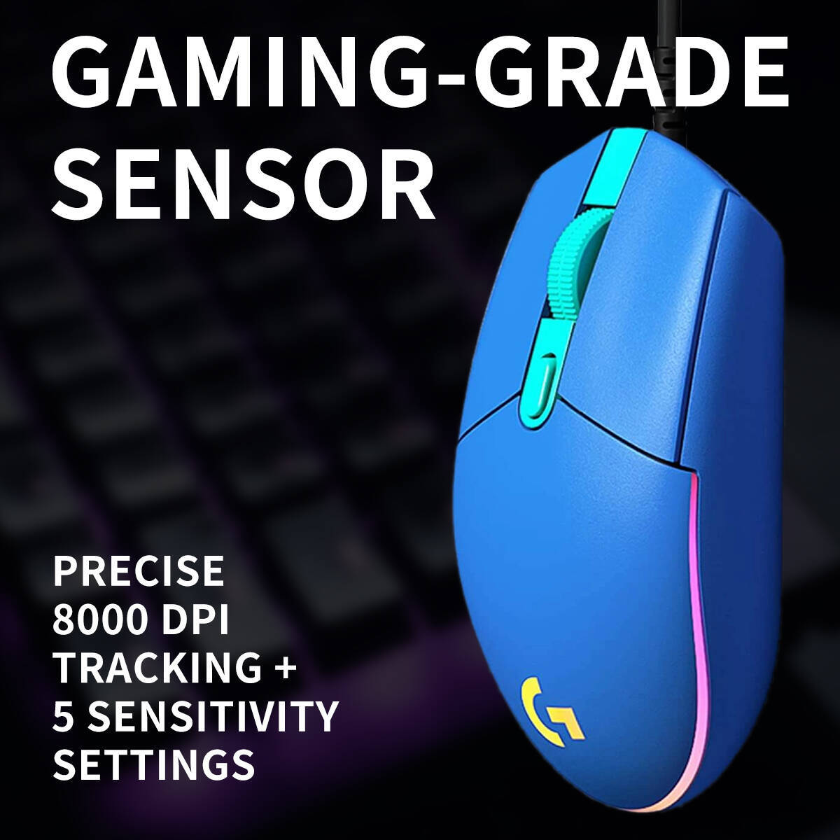 Logitech G203 Prodigy RGB Wire - đánh giá và giá Logitech Mouse G203
