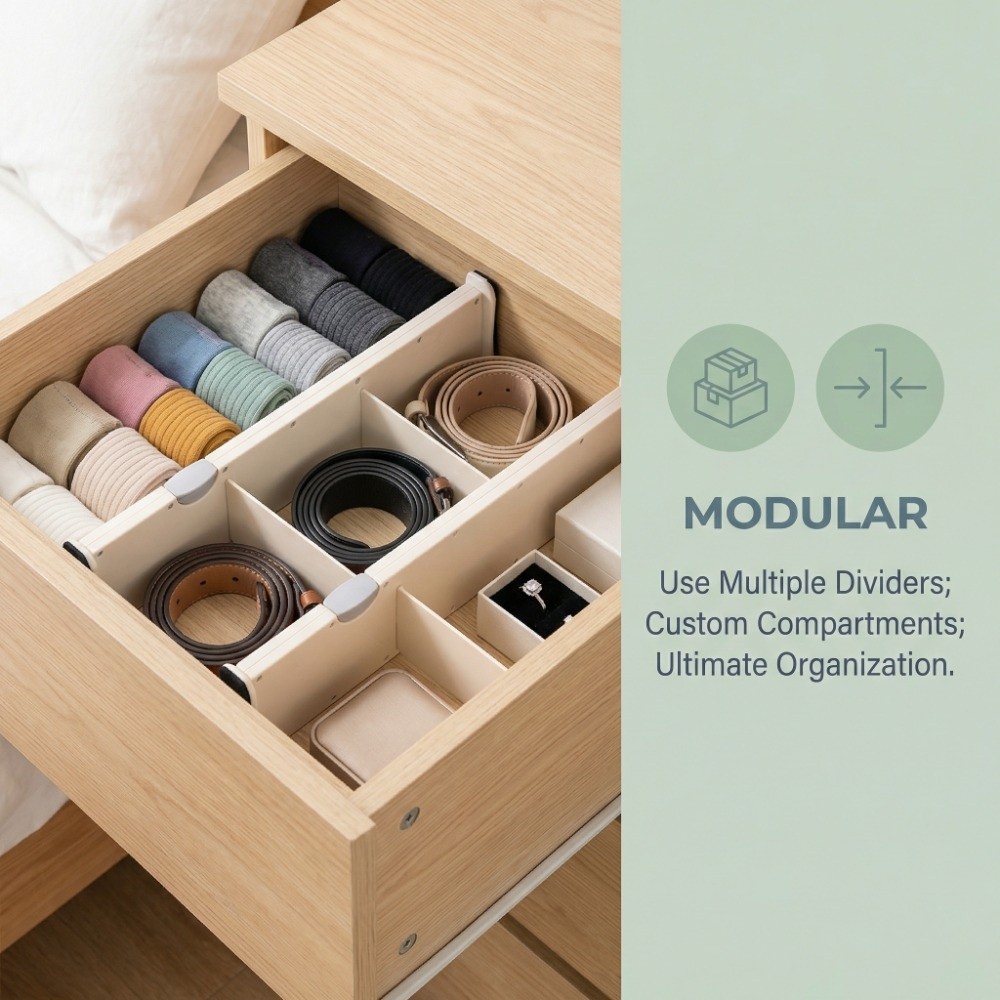 Telescopic Drawer Divider Boar - đánh giá và giá Desk Drawer Unit
