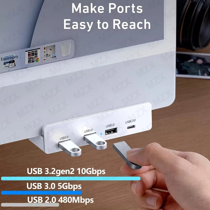 MZX USB 3.0 3.2 HUB 5Gbps 10Gb - đánh giá và giá Desk Setup Hub