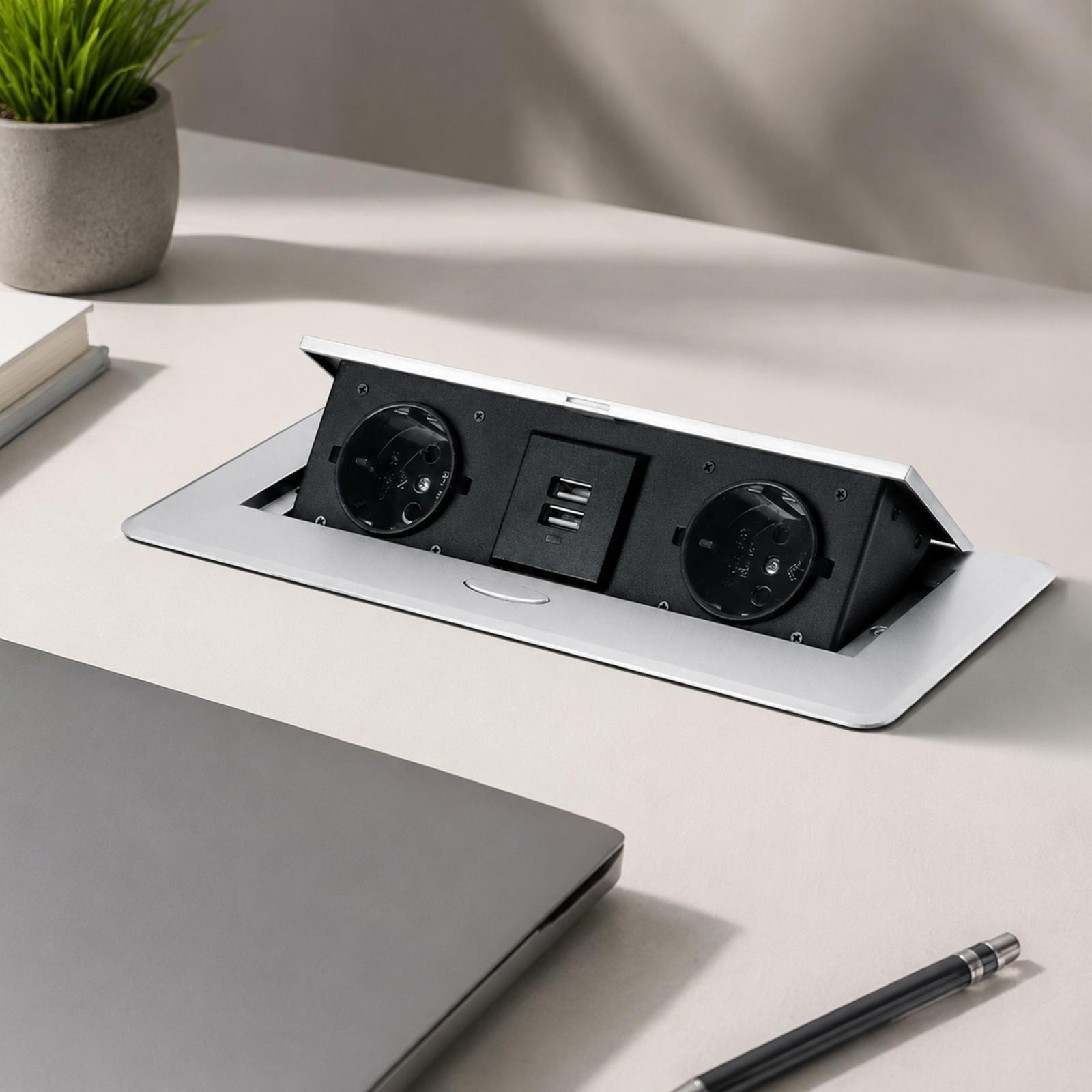 Quick-Setup Desktop Power Outl - đánh giá và giá Desk Setup Hub