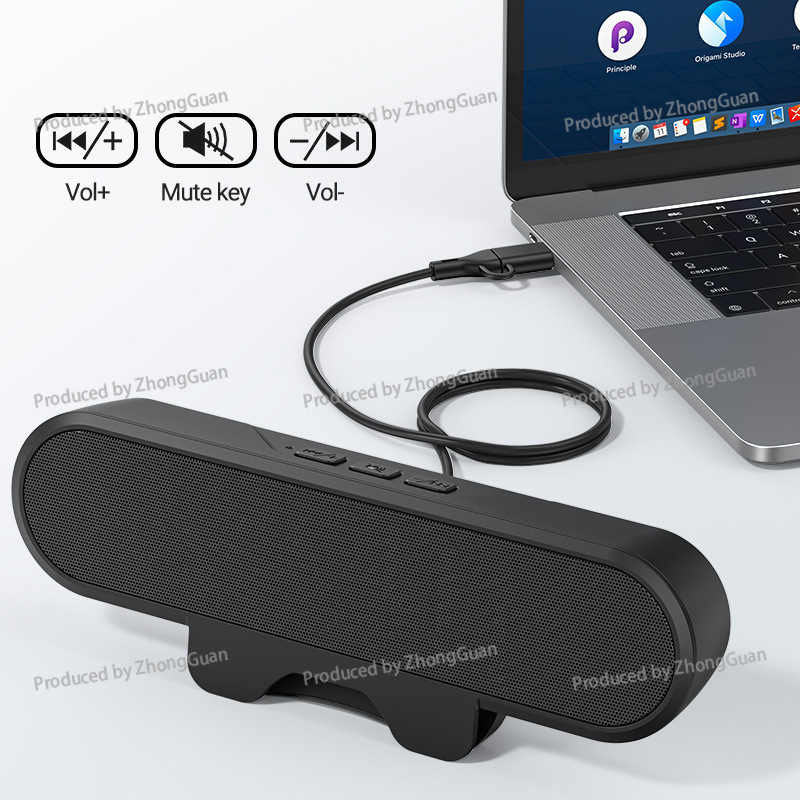 Mz-630 Clip-On PC Speaker Bar, - đánh giá và giá Desk Setup With Speakers