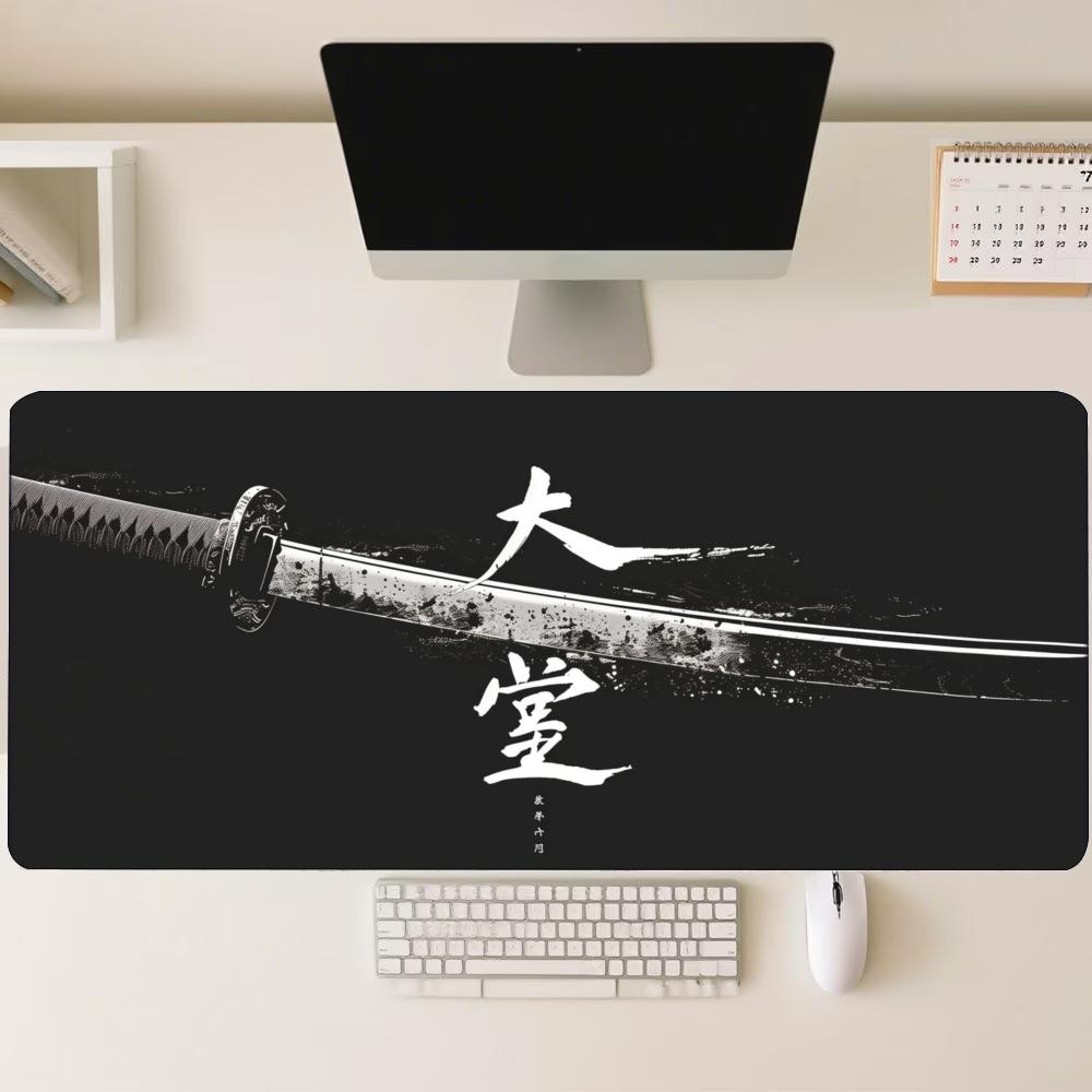 Desk Mat Japanese Samurai Kata - đánh giá và giá Desk Setup For Work