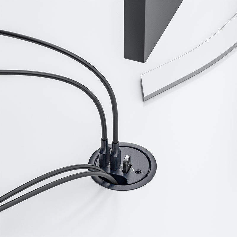 USB HUB 3.0 Ốp Trong Bàn Đế Cắ - đánh giá và giá Desk Setup Hub