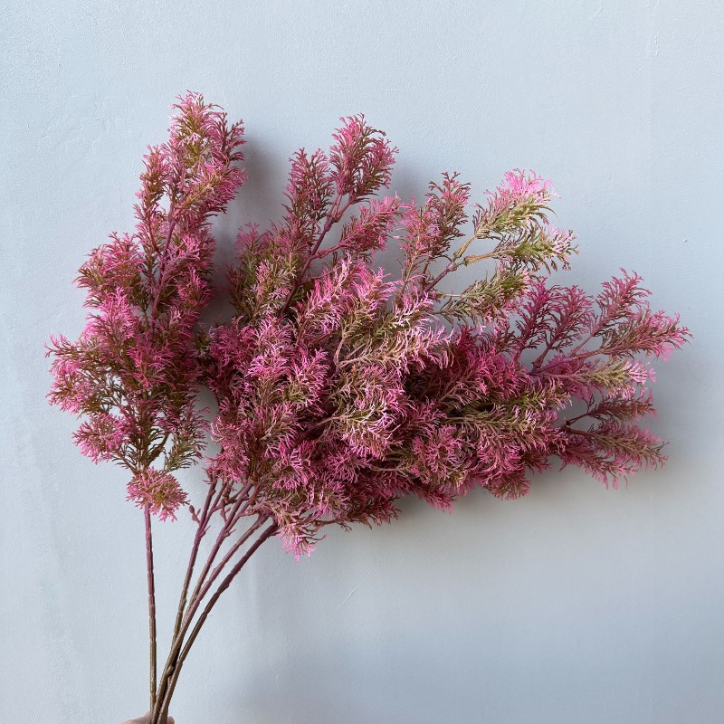 Artificial Colored Pine Branch - đánh giá và giá Desk Setup Plants