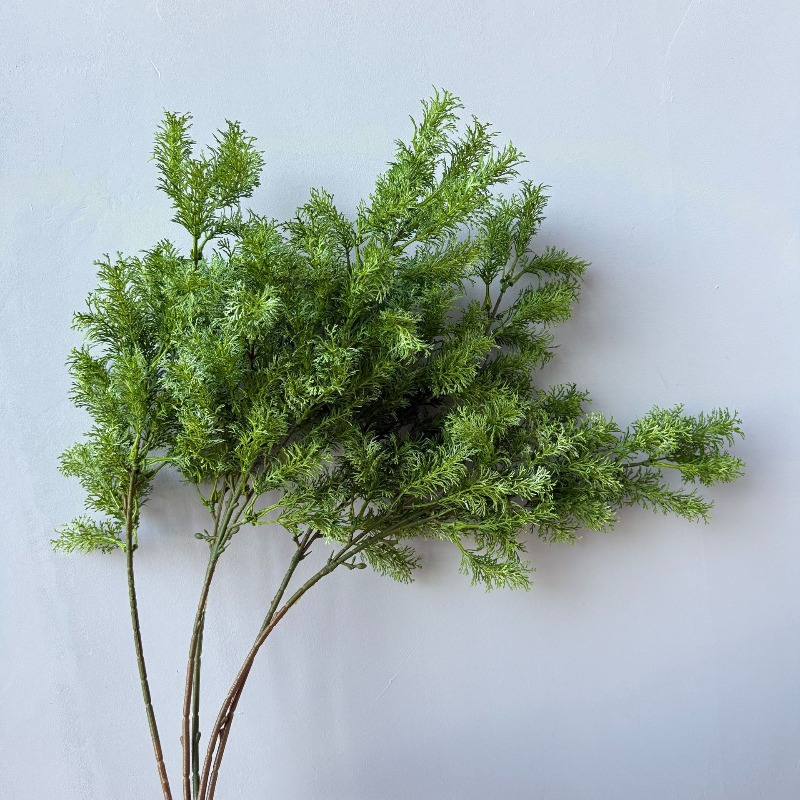 Artificial Colored Pine Branch - đánh giá và giá Desk Setup Plants
