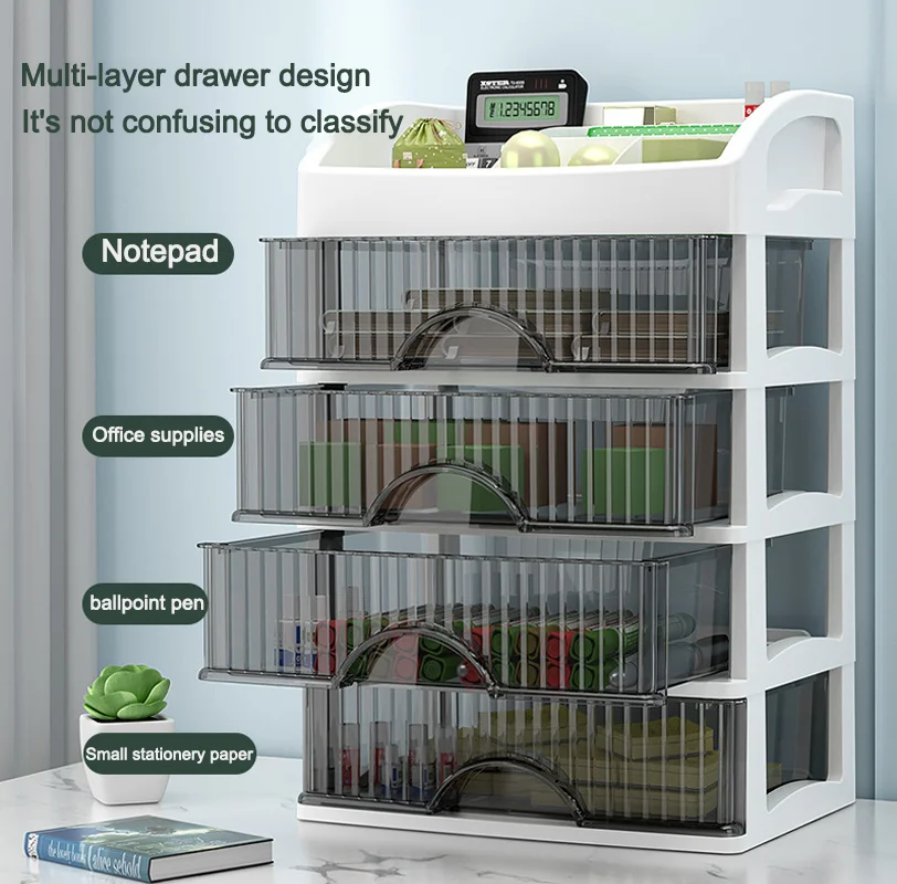 New 1Pc 5-layer Makeup Storage - đánh giá và giá Desk Drawer Unit