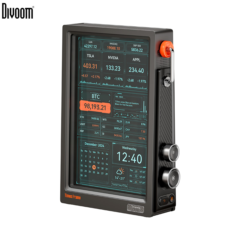 Divoom Times Frame 10.1″ Smart - đánh giá và giá Desk Setup With Speakers