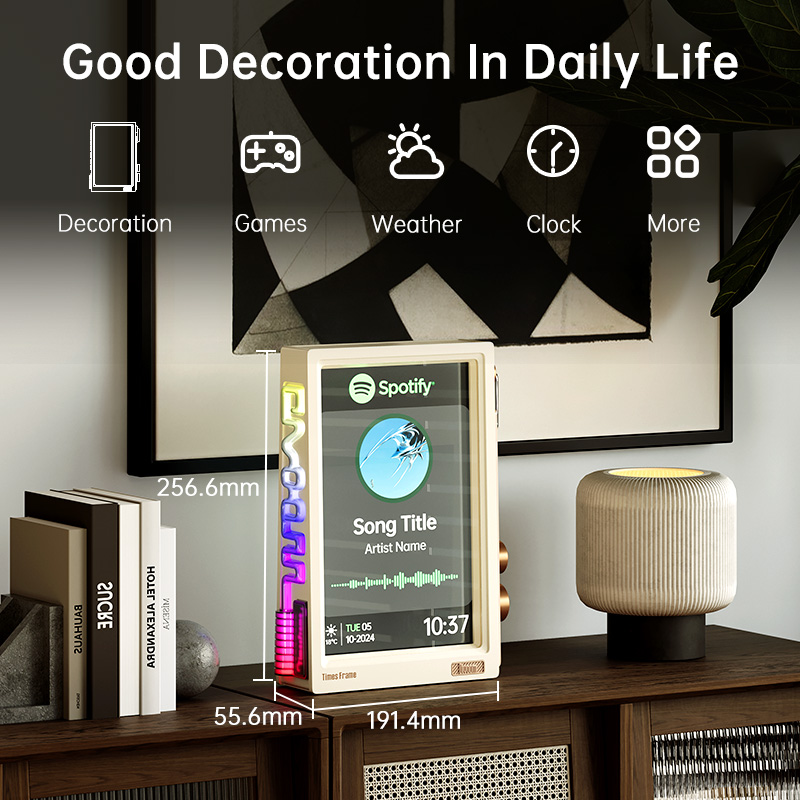 Divoom Times Frame 10.1″ Smart - đánh giá và giá Desk Setup With Speakers