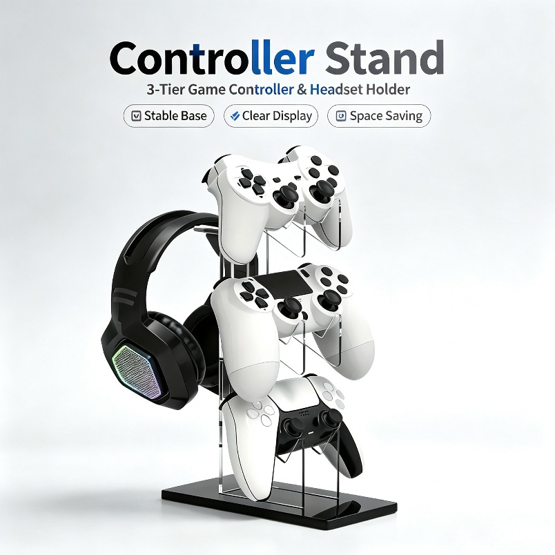 Controller Stand 3 Tier Headph - đánh giá và giá Desk Setup Headphone Stand