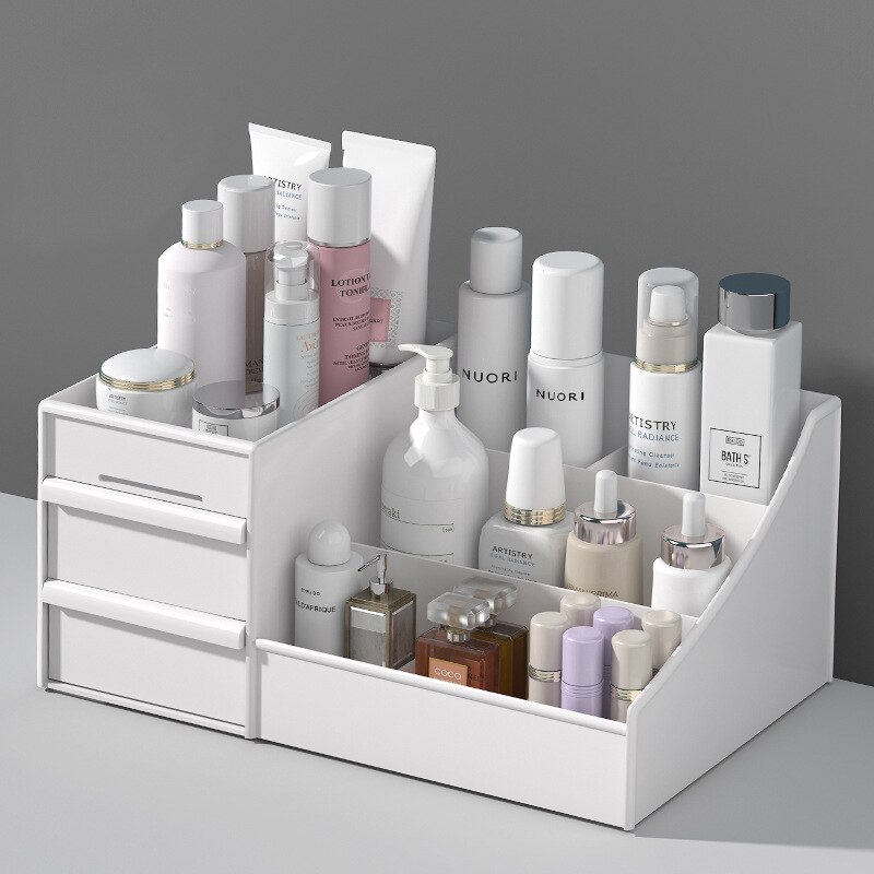 1PC White Plastic Makeup Stora - đánh giá và giá Desk Drawer Unit