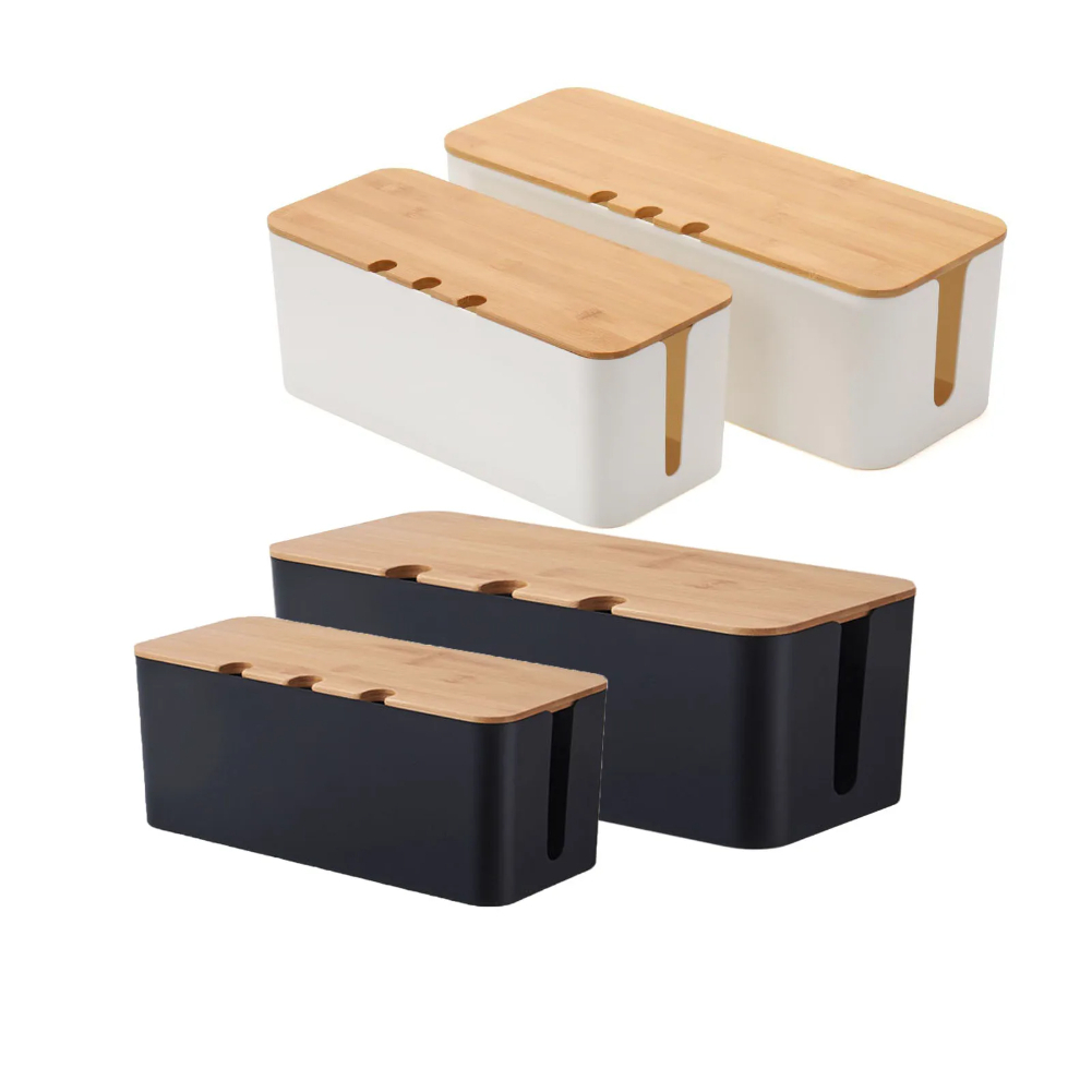 Large Cable Management Box – W - đánh giá và giá Desk Setup Hub
