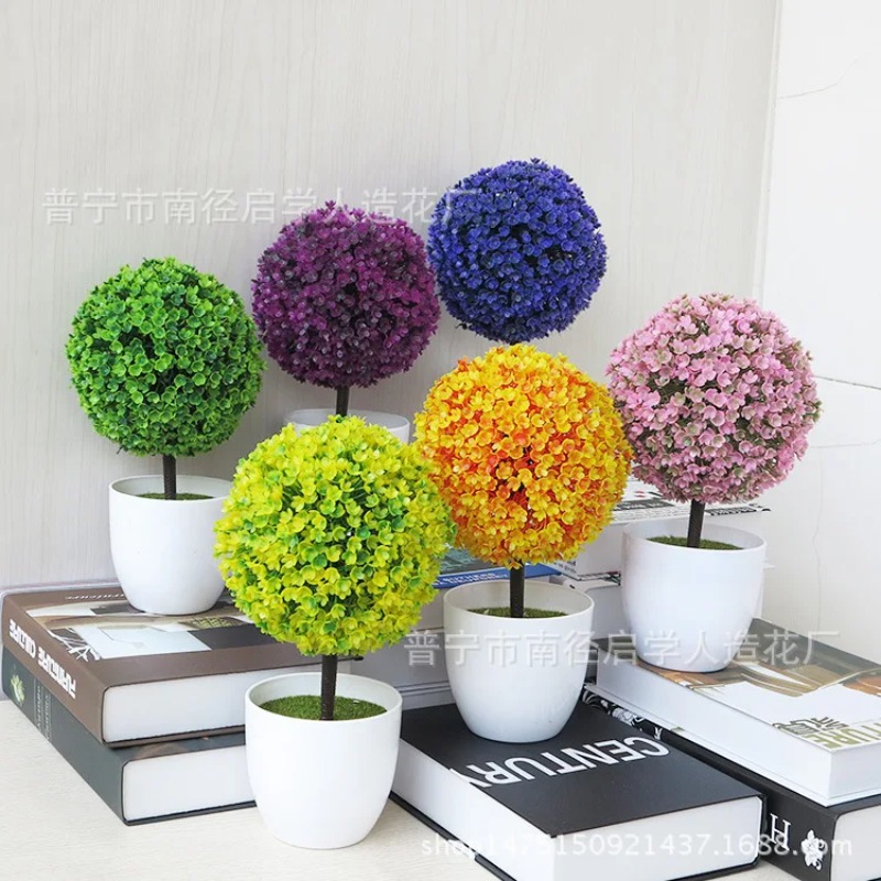 Artificial Small Tree Potted P - đánh giá và giá Desk Setup Plants