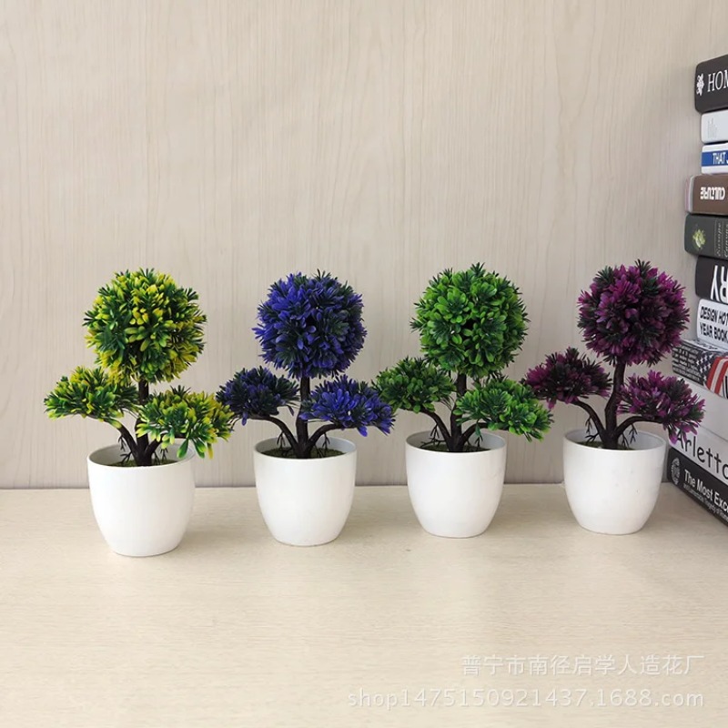 Artificial Small Tree Potted P - đánh giá và giá Desk Setup Plants