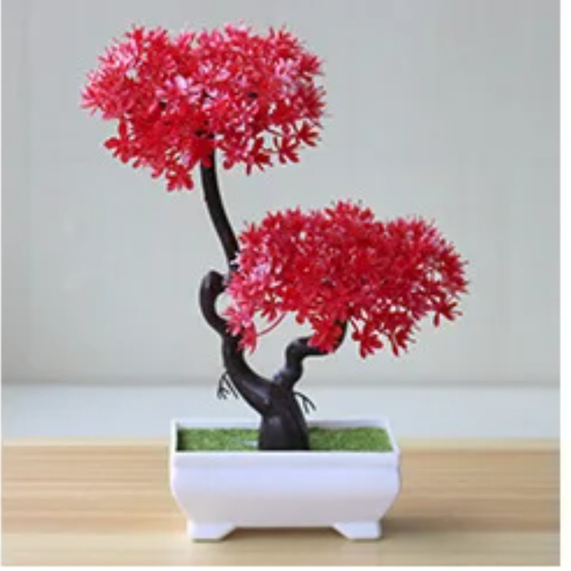 Artificial Small Tree Potted P - đánh giá và giá Desk Setup Plants