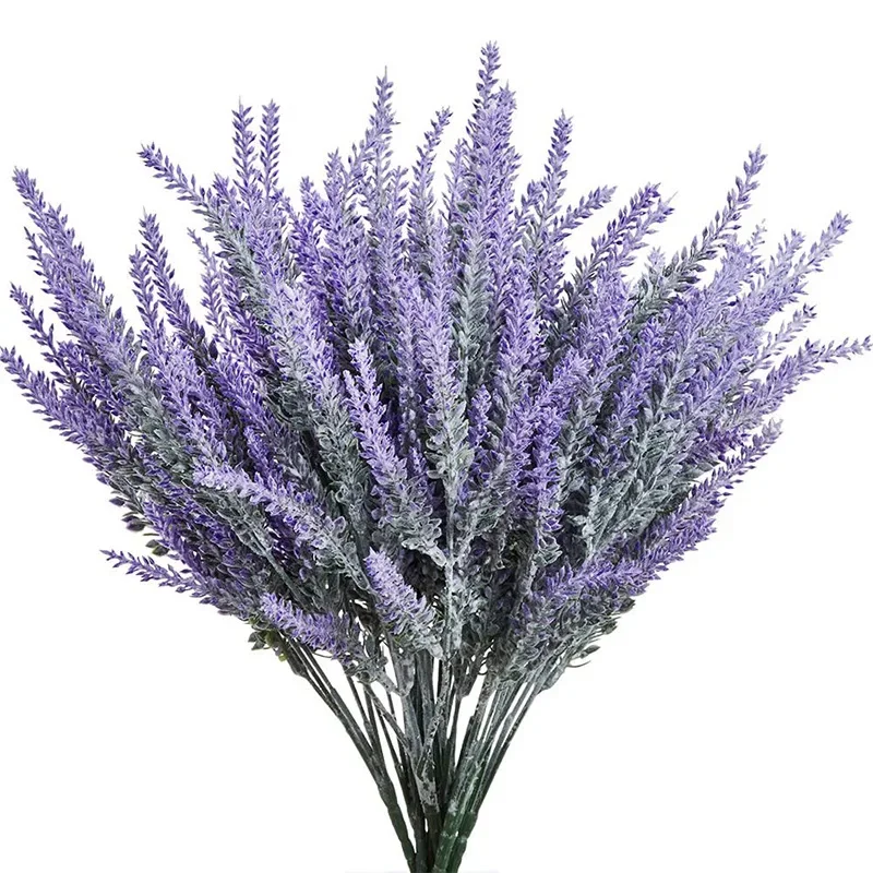 1 Bundle Purple Artificial Lav - đánh giá và giá Desk Setup Plants