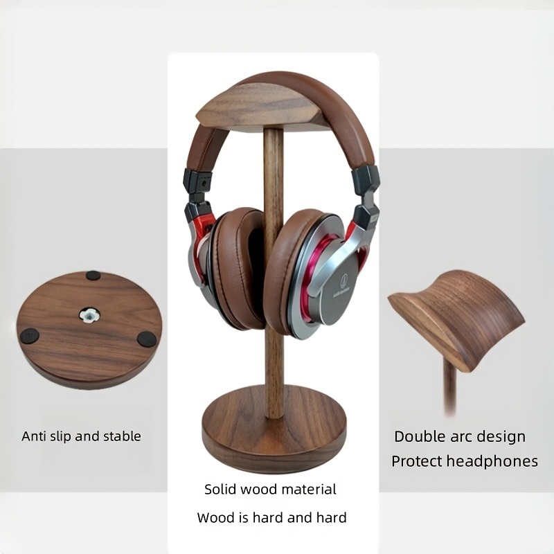 PGY Wooden Headphone Stand Erg - đánh giá và giá Desk Setup Headphone Stand