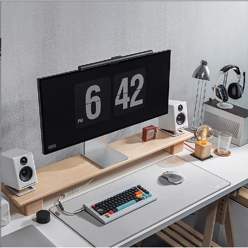 B03B-Desktop Speaker Stands 2P - đánh giá và giá Desk Setup With Speakers