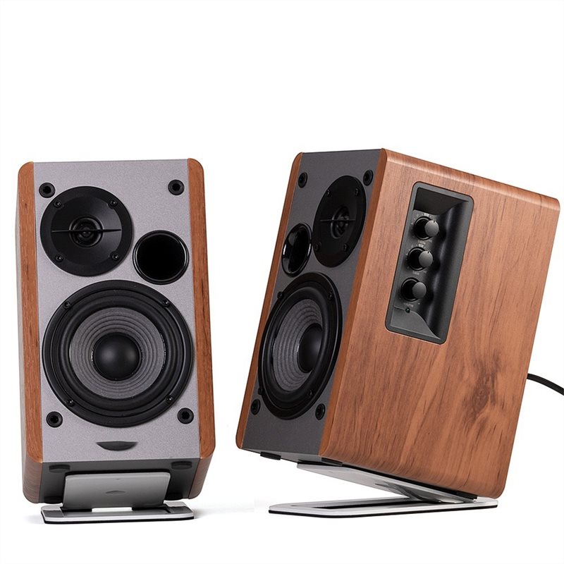 B03B-Desktop Speaker Stands 2P - đánh giá và giá Desk Setup With Speakers