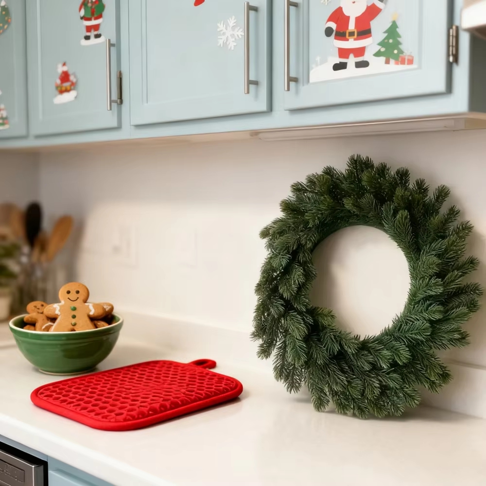 Artificial Pine Wreath Plant C - đánh giá và giá Desk Setup Plants