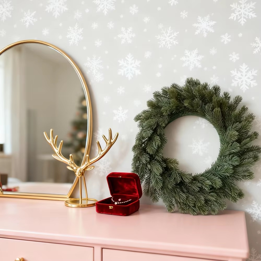 Artificial Pine Wreath Plant C - đánh giá và giá Desk Setup Plants