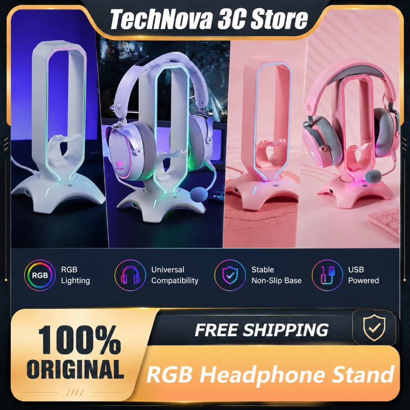 Waizowl RGB Headphone Stand Ga - đánh giá và giá Desk Setup Headphone Stand