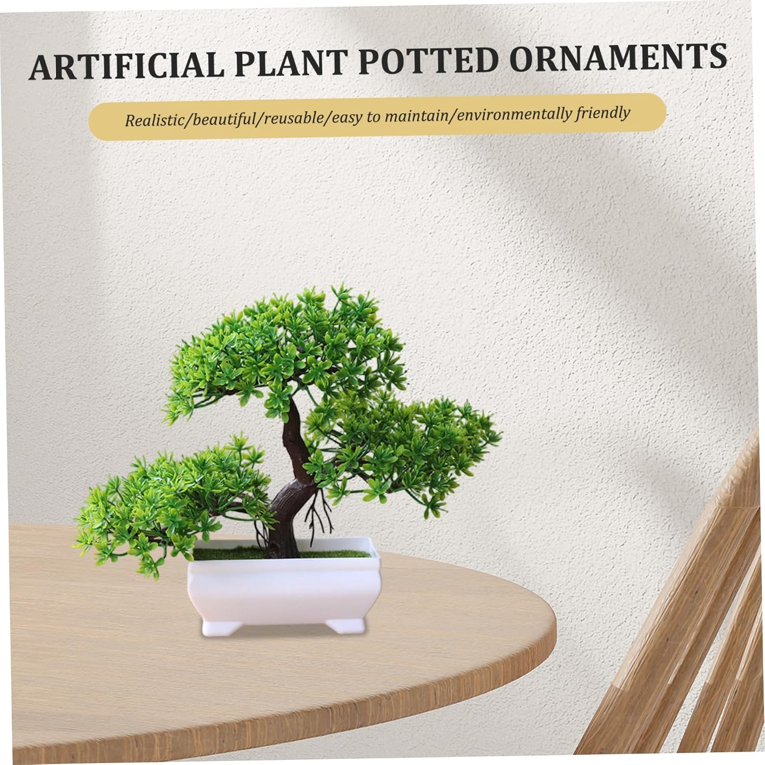 1/2Pcs Artificial Bonsai Tree  - đánh giá và giá Desk Setup Plants